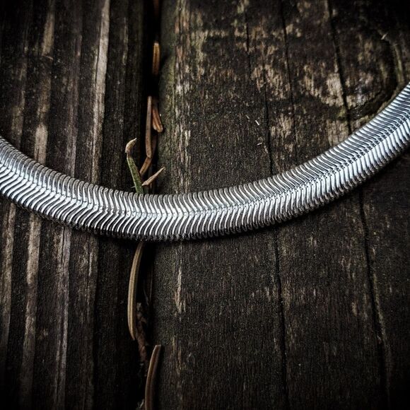 Silver Snake Chain & Bracelet Set - Picture 3 of 3